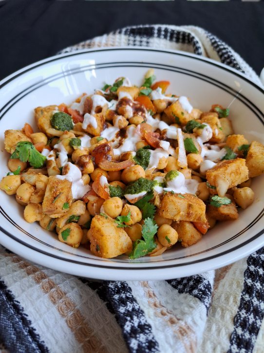 Chickpea and potato salad