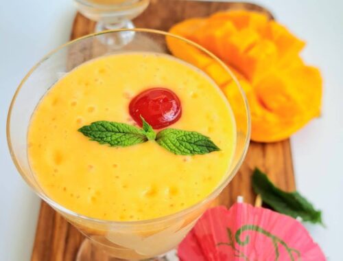 Mango Coconut Strawberry Smoothie