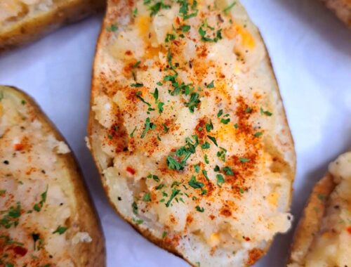 Spicy Twice Baked Potato Boats