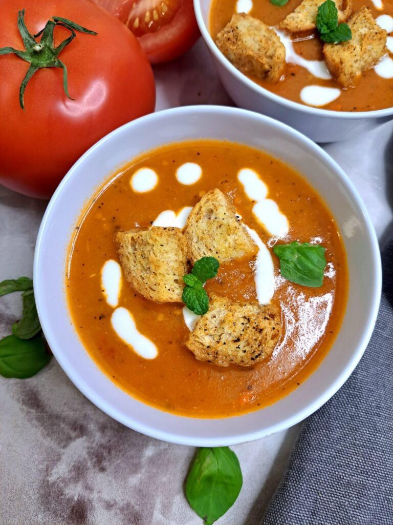 Tomato Soup with croutons