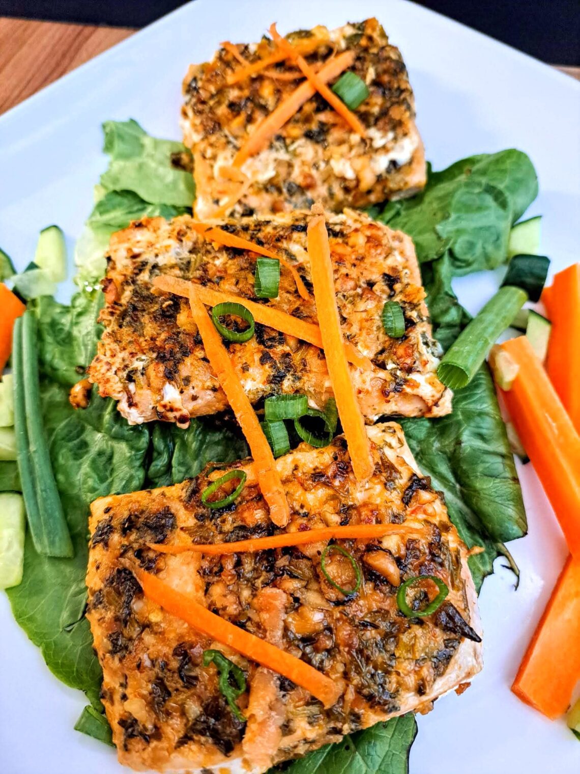 Spicy Walnut Salmon