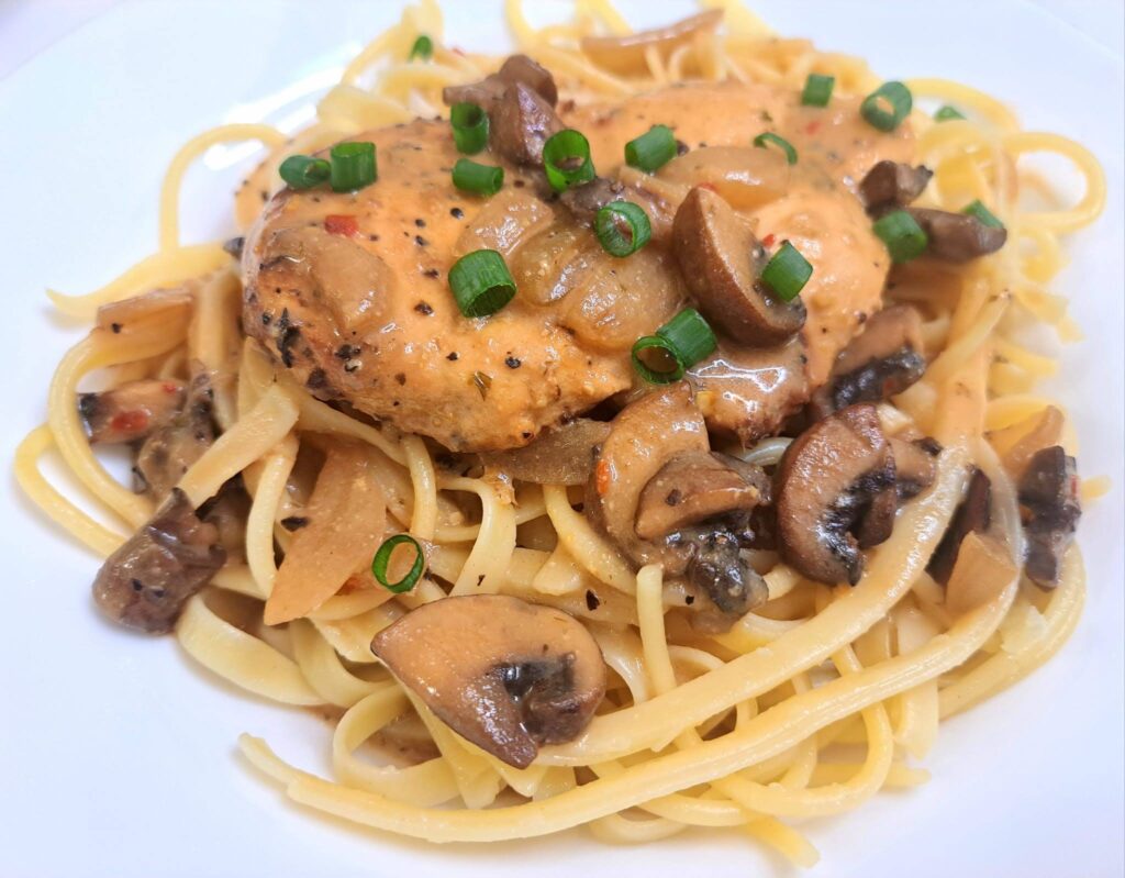 Chicken mushroom pasta